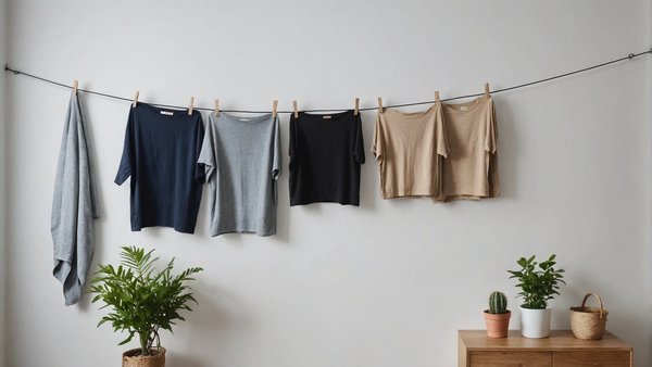 Économisez de l'espace avec l'étendoir à linge mural rabattable